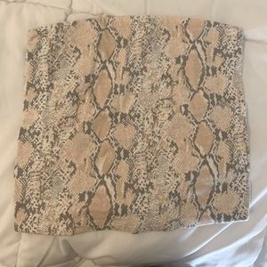 American eagle snake print tube top